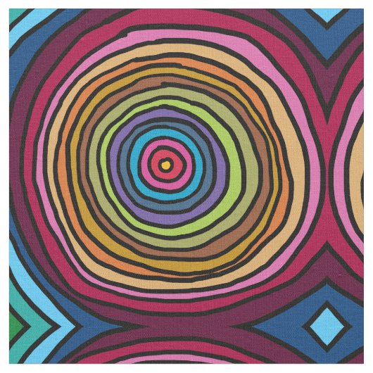 Tissu Cercles Colorés (Fermer)