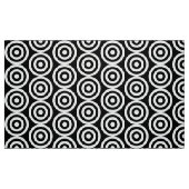 Tissu Cercles concentrés - Blanc sur Noir (Fat Quarter)