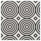 Tissu Cercles concentrés noirs et blancs Illusion optiqu (Échantillon)