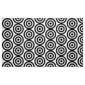 Tissu Cercles concentriques - noir sur le blanc (Fat Quarter)