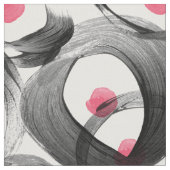 Tissu Cercles d'aquarelle rose Abstrait points (Fermer)