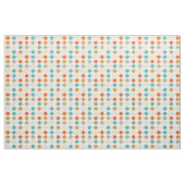 Tissu Cercles de crème Tan orange rétro MCM (Fat Quarter)