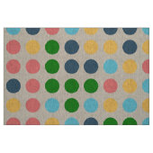 Tissu Cercles de points Polka de couleur rétro Motif #2 (Fat Quarter)