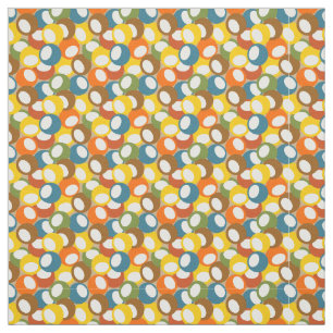 Tissu Cercles d'olivier des années 1970