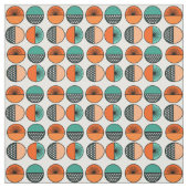 Tissu Cercles et étoiles (Échantillon)