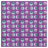 Tissu Cercles et étoiles (Échantillon)