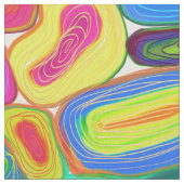 Tissu Cercles funky Abstrait moderne look (Fermer)