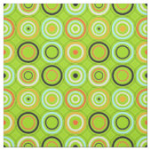 Tissu Cercles funky Vert (Échantillon)