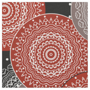 Tissu cercles géométriques modernes Abstraits formes ron