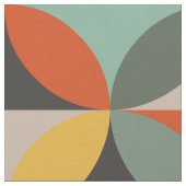 Tissu Cercles géométriques rétro (Fermer)