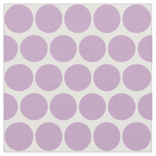 Tissu Cercles Lilac simples Motif sur blanc