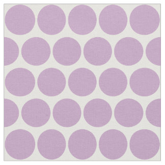 Tissu Cercles Lilac simples Motif sur blanc