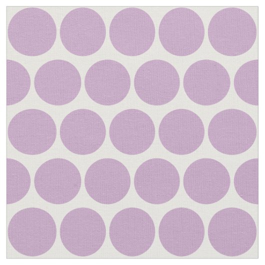 Tissu Cercles Lilac simples Motif sur blanc (Fermer)