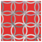 Tissu Cercles modernes de la moitié du siècle, (Détail)