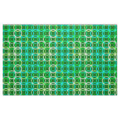 Tissu Cercles modernes du milieu du siècle, tons verts (Fat Quarter)