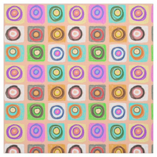 Tissu cercles motif (Échantillon)