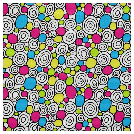 Tissu Cercles Motif 210819 - Couleurs 01 (Échantillon)