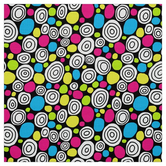 Tissu Cercles Motif 210819 - Couleurs 02 (Échantillon)