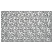 Tissu Cercles Motif 210819 - Noir et blanc (Fat Quarter)