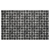 Tissu Cercles, noir, blanc et gris modernes de la moitié (Fat Quarter)