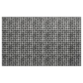 Tissu Cercles, noir, blanc et gris modernes de la moitié (Yard)