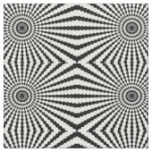 Tissu Cercles noirs blancs illusion d'optique amusant (Fermer)