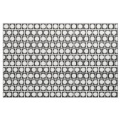 Tissu Cercles noirs et blancs et Carrés (Fat Quarter)