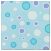 Tissu Cercles point Polka bleu (Fermer)
