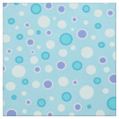 Tissu Cercles point Polka bleu (Échantillon)