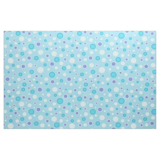 Tissu Cercles point Polka bleu (Fat Quarter)