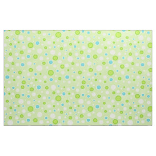 Tissu Cercles Pointe Polka Vert