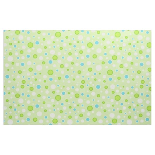 Tissu Cercles Pointe Polka Vert (Fat Quarter)