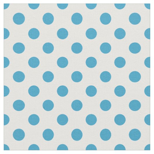 Tissu Cercles Pois bleu paon (Fermer)
