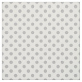 Tissu Cercles Pois gris chrome (Échantillon)