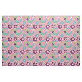 Tissu Cercles Roses Funky (Yard)