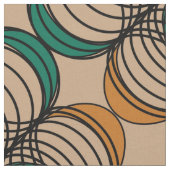 Tissu Cercles spiro-graphiques rétrospectifs Abstraits (Fermer)