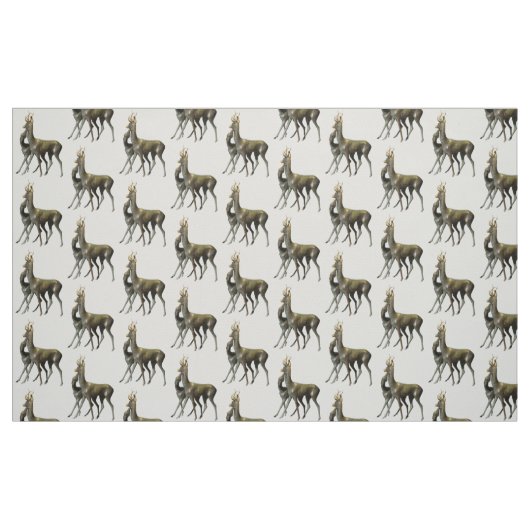 Tissu Cerfs amoureux (Fat Quarter)