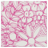 Tissu cerise de fleur sauvage (Fermer)