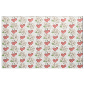 Tissu Cerises et fleurs de cerisier (Fat Quarter)
