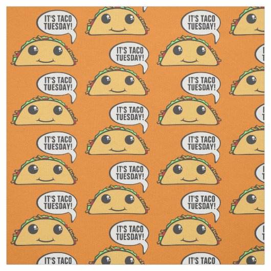Tissu C'est mardi Taco (Échantillon)