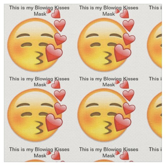 Tissu C'est mon masque des baisers (Fermer)