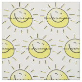 Tissu C'est mon masque souriant (Échantillon)