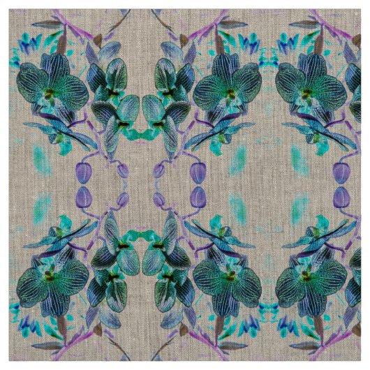 Tissu C'est une belle orchidée (Échantillon)
