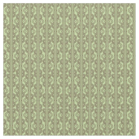 Tissu Chaînes ovales vertes (Fermer)