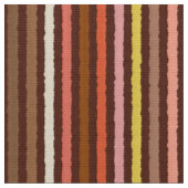 Tissu Chalk Stripes - Chocolat Brown et corail (Fermer)
