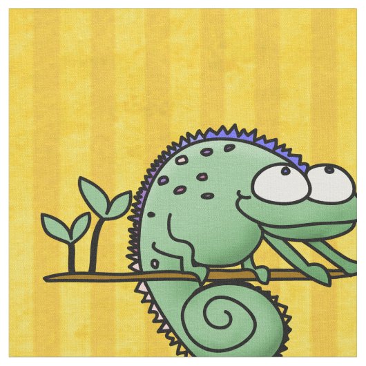 Tissu Chameleon Cute Funny (Fermer)