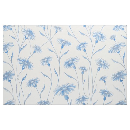 Tissu Chamomile Bleu (Fat Quarter)