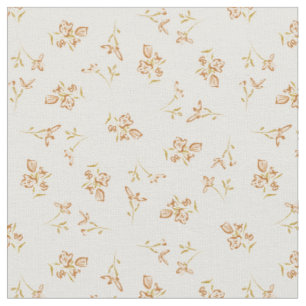 Tissu Champ de fleurs sèches de prairie marguerite neutr