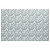 Tissu Champ de pavots blanc sur bleu (Fat Quarter)