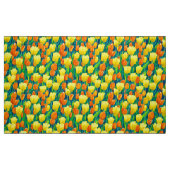 Tissu Champ de tulipes orange et jaune (Fat Quarter)